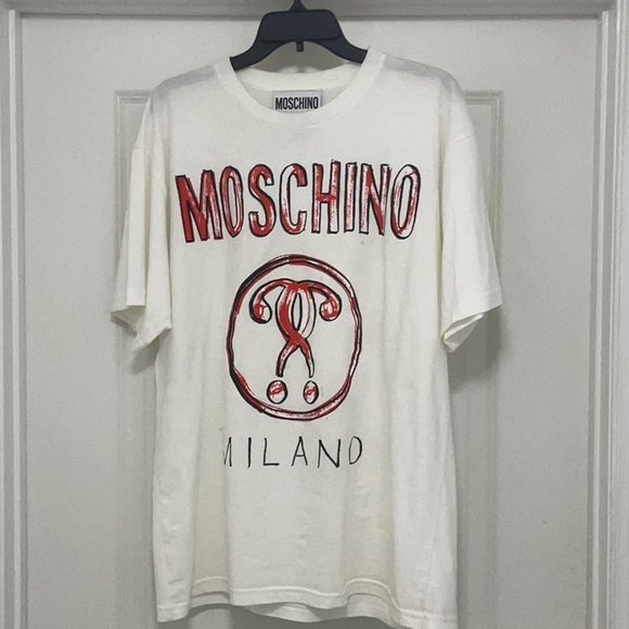 Moschino Other - Moschino White Tee with Red and Black Graphic